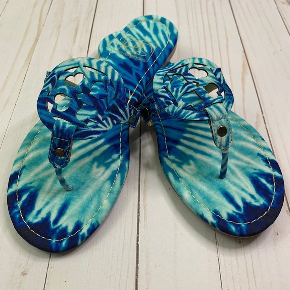 Blue Moon Tie Dye Sandals - Picture 1 of 3